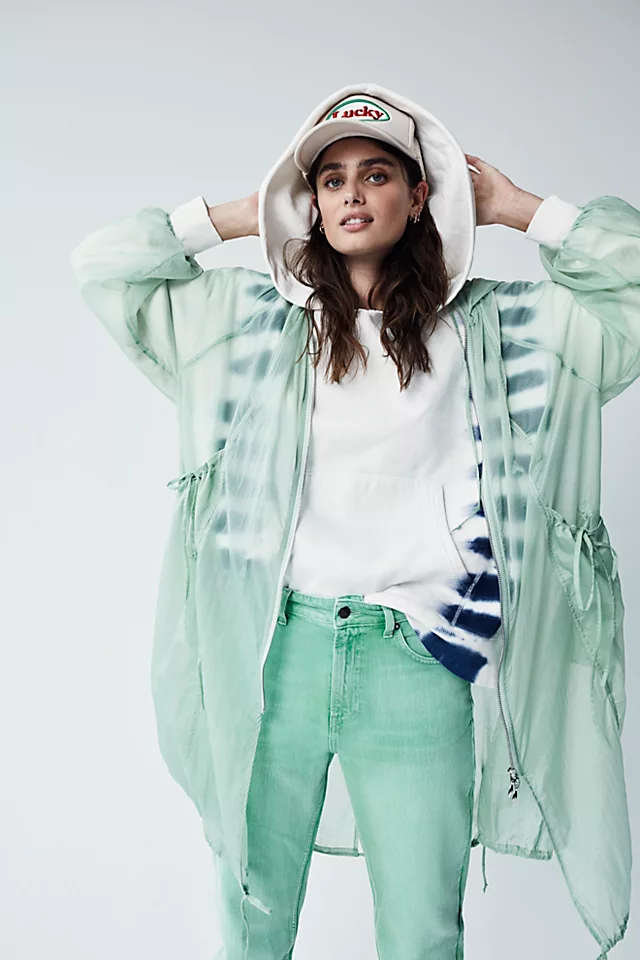 Addie Packable Poncho Sparkling Sage