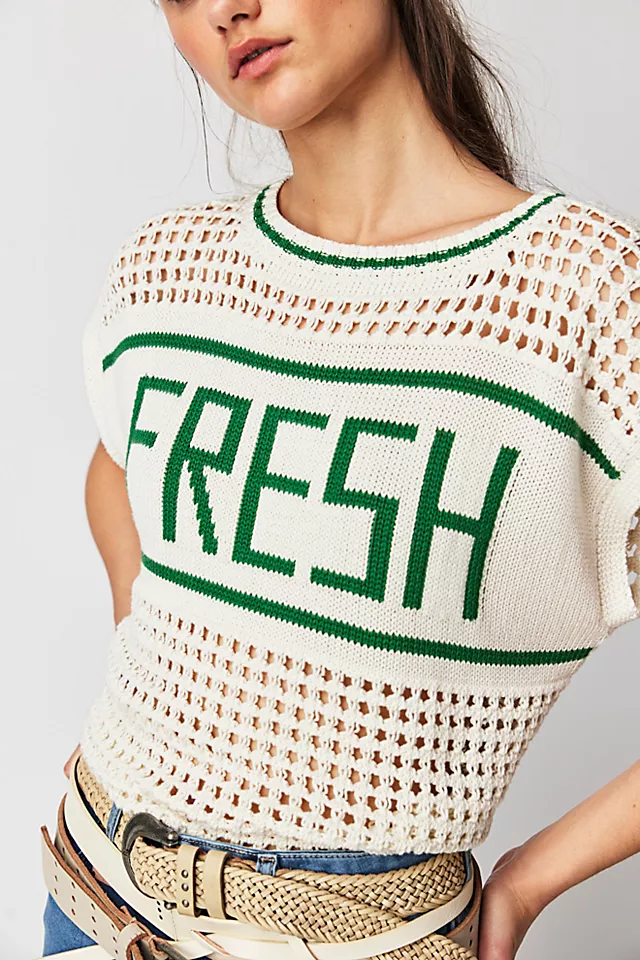 MOTHER The Be Square Pullover Fresh