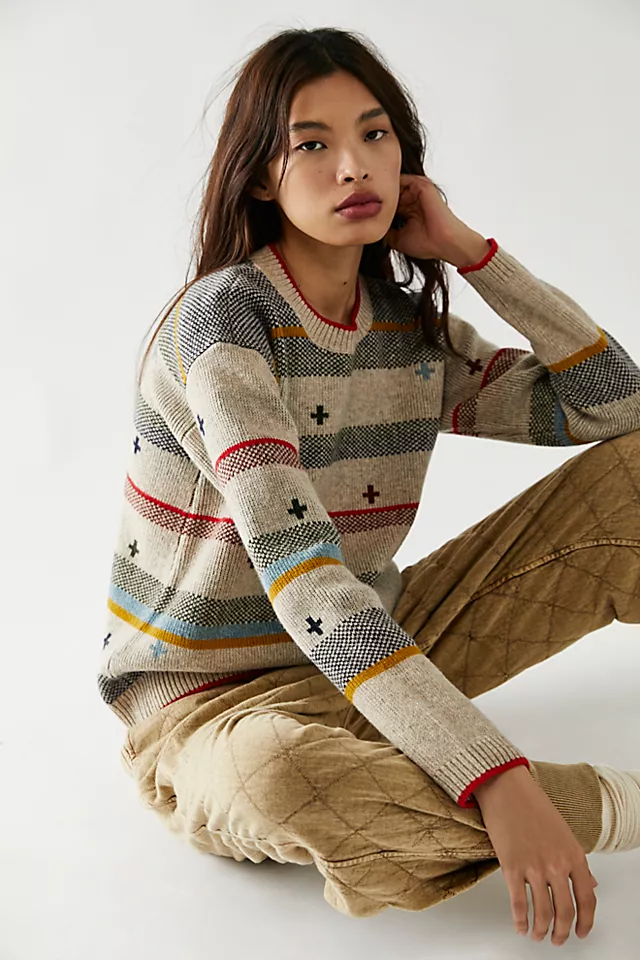 Bridger Stripes Sweater Neutral