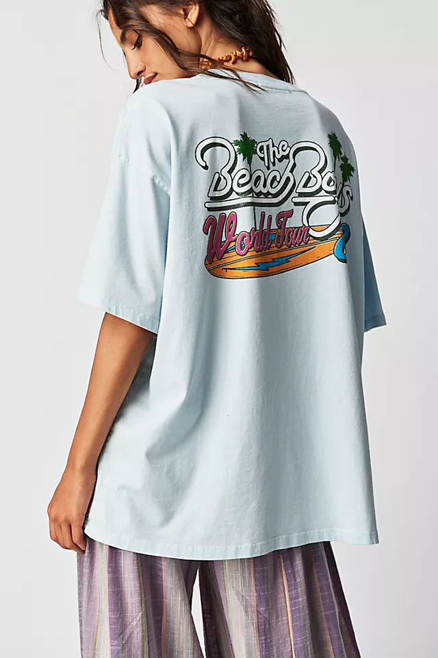 The Beach Boys '83 World Tee Blue Mist