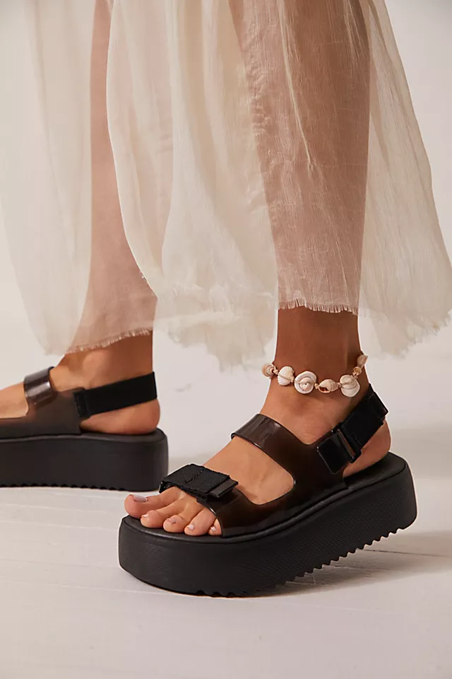 MELISSA Brave Papete Platform Sandals Black