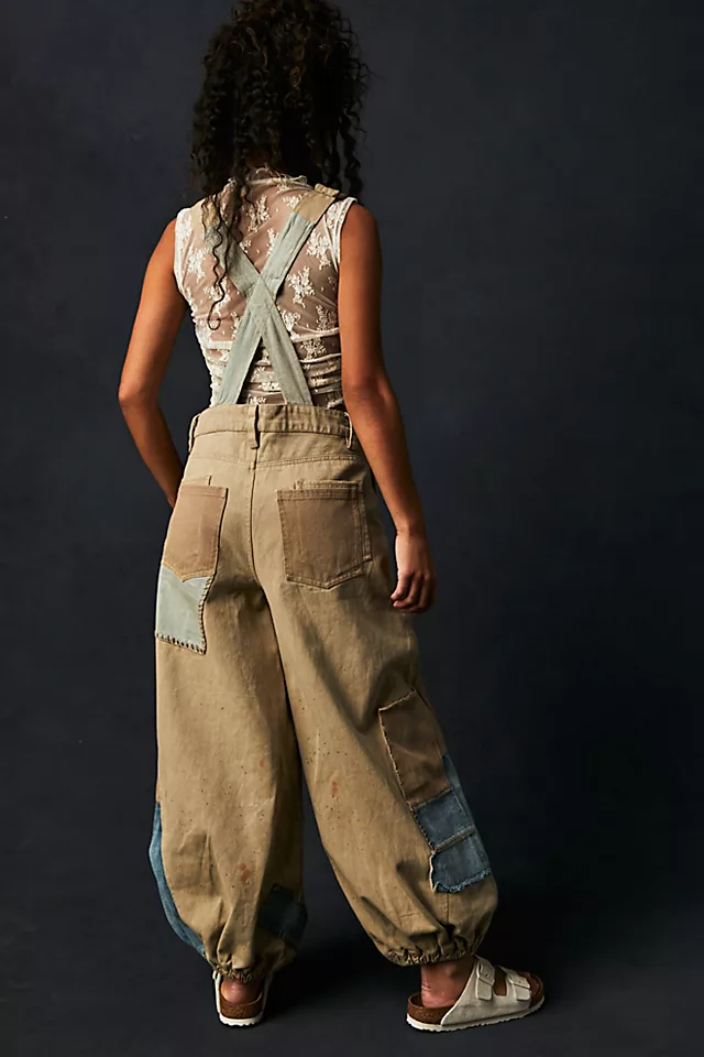 Bittersweet Embroidered Overalls Butterfly Kisses