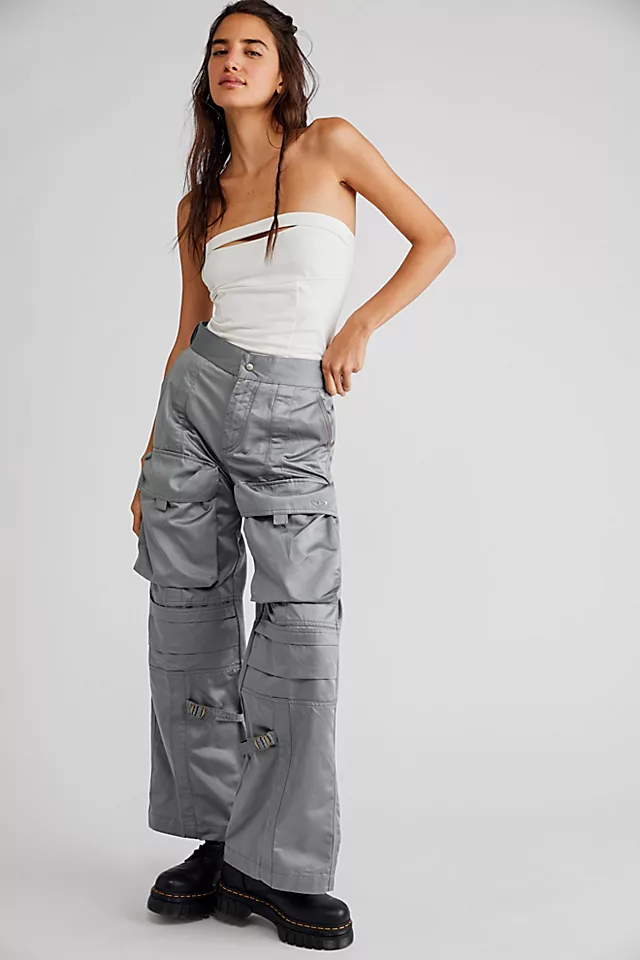 Diesel Moon Cargo Pants Silver