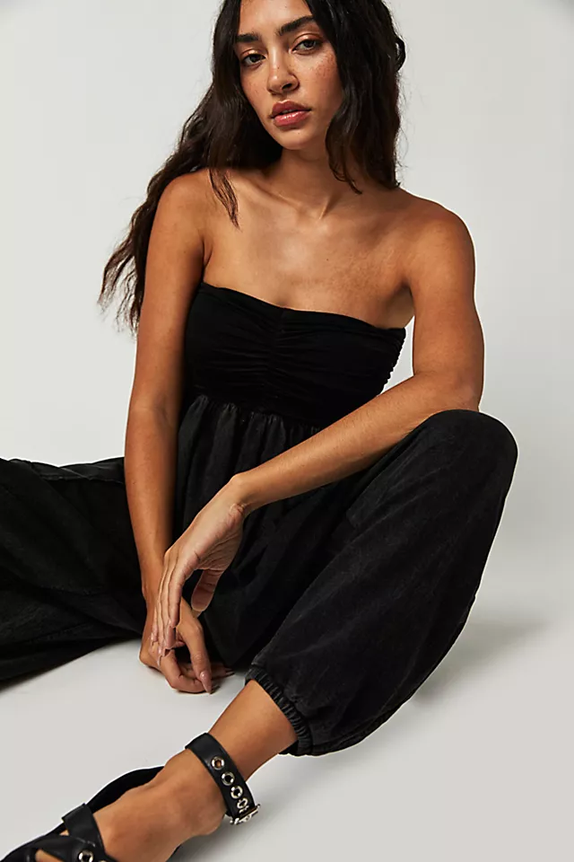 Jayla Harem Convertible Jumpsuit Black