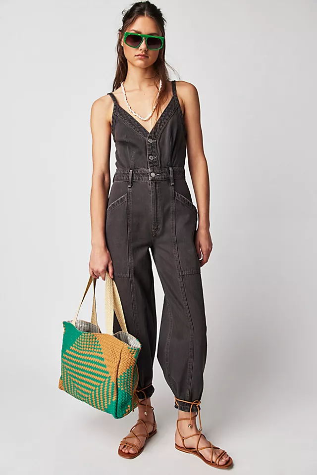 TICA Milou Utility Jumpsuit Earth Wash