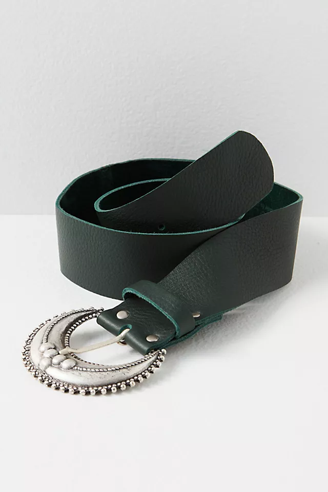 Moonbeam Leather Belt Meadow