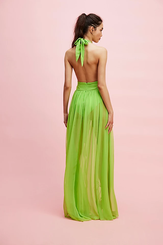 Retrofete Zion Dress Lime Punch