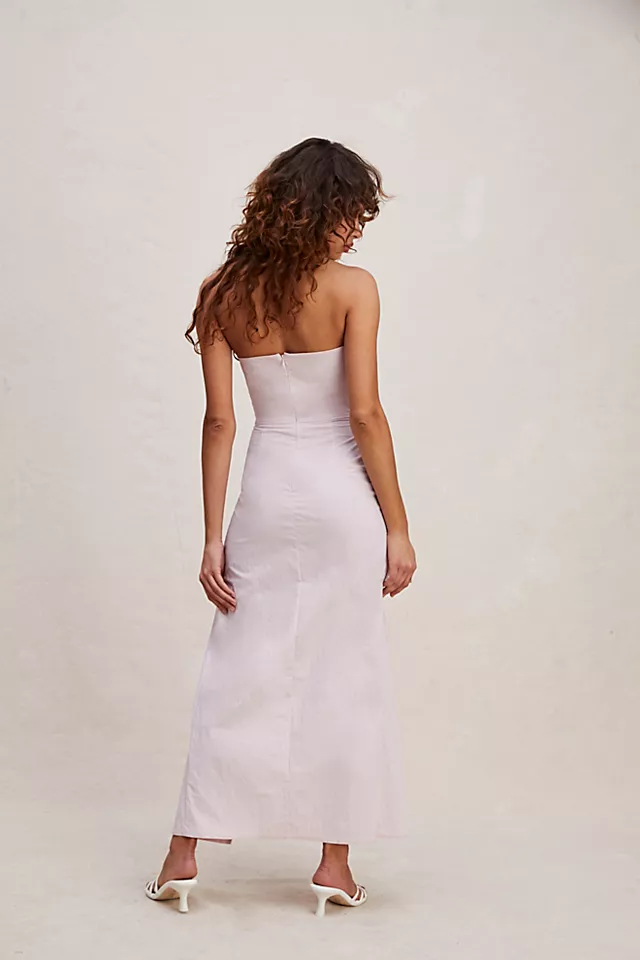 Bec & Bridge Adrianna Strapless Maxi Dress Quartz Pink