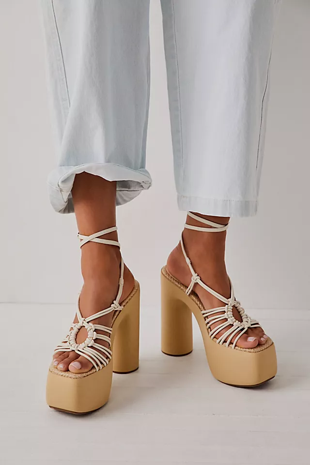 Gia Wooden Platforms White