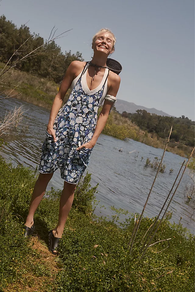 Printed Hot Shot Romper Forest Floral Combo