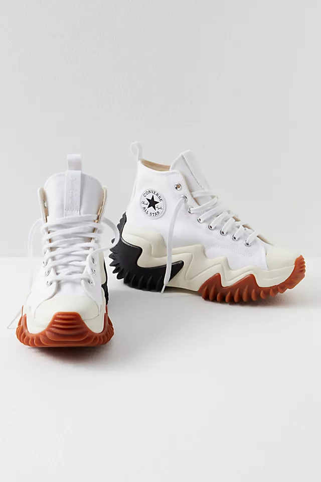 Run Star Hike Motion Hi Top Sneakers White / Black / Gum Honey