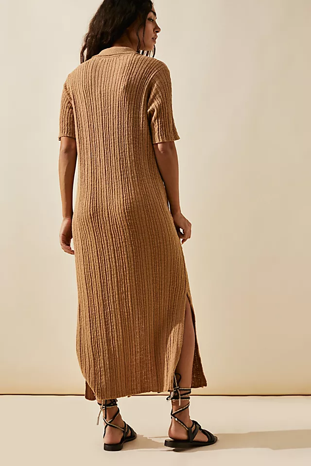 Riding Waves Sweater Midi Iced Coffee