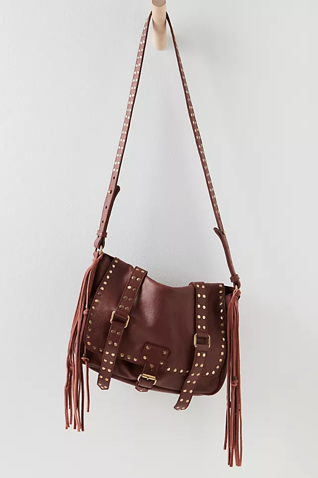 We The Free Studded Messenger Cinnamon