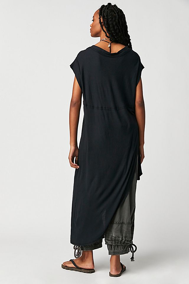 Move On Maxi Top Black