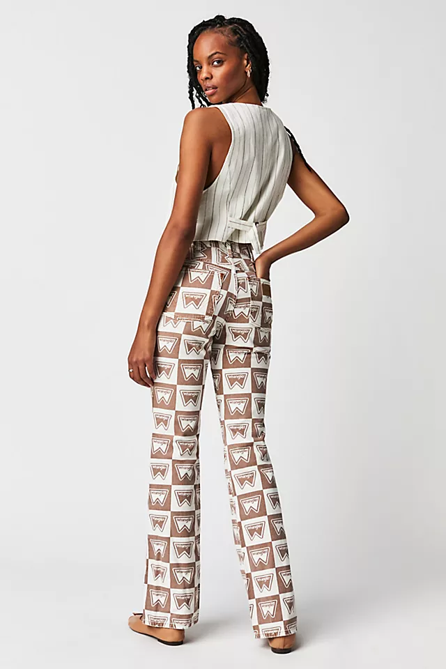 Wrangler Westward 622 Printed Jeans Frappuccino