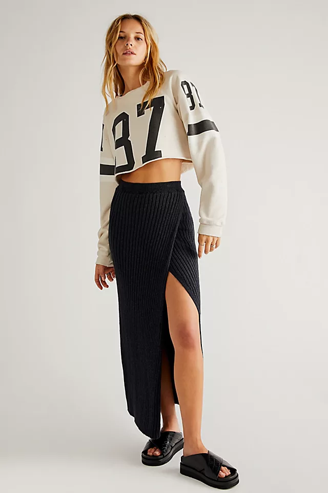Better Days Midi Skirt Black Combo