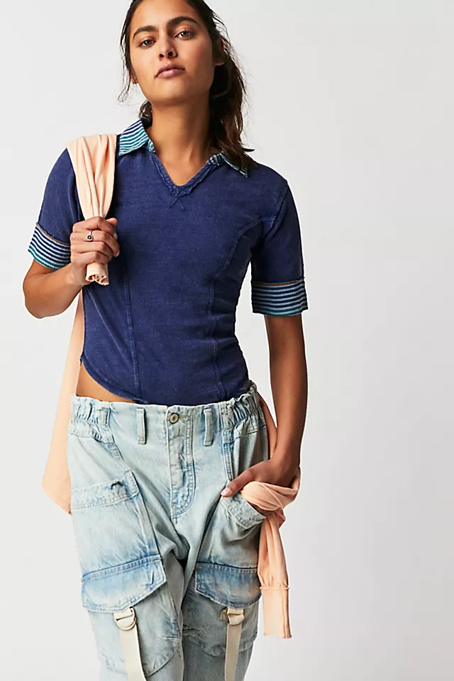 We The Free Not Your Baby Tee Indigo