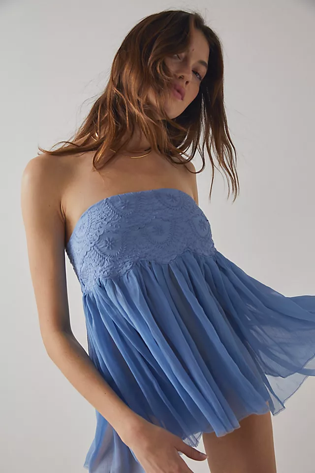 Keep Your Cool Tube Top Chambray