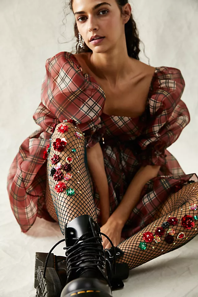 Bed Of Roses Tights Rose