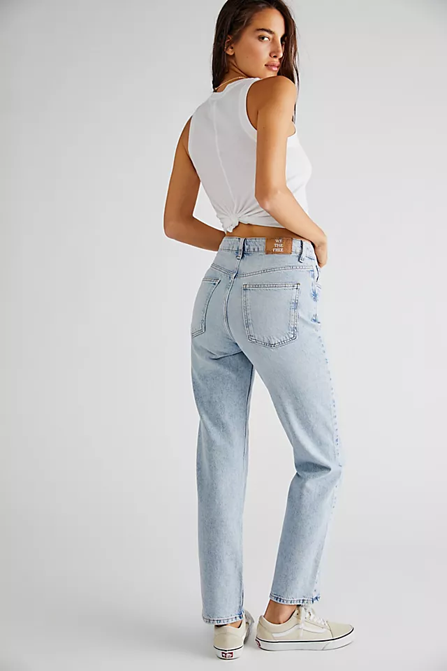Pacifica Straight-Leg Jeans Bleach Acid Wash