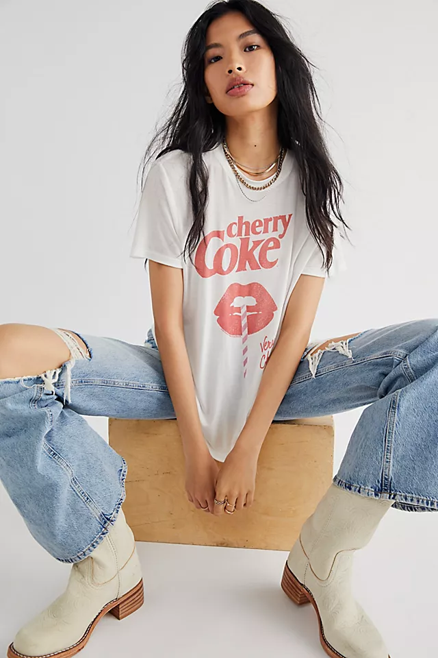 Cherry Coke Tee White