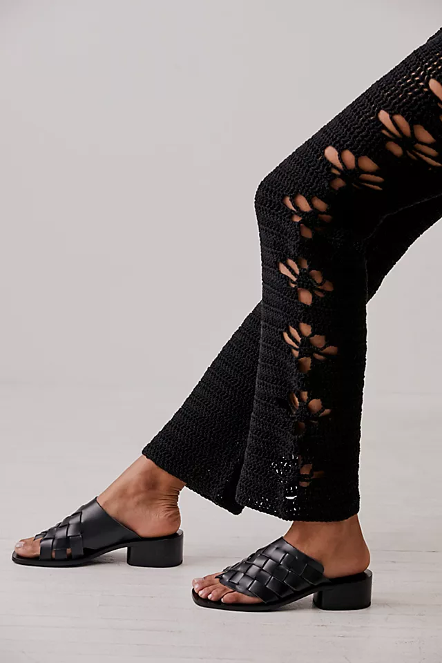 Kelly Woven Sandals Black