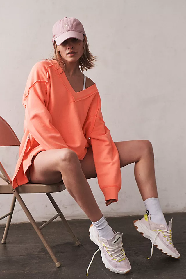On The Rise Pullover Neon Coral
