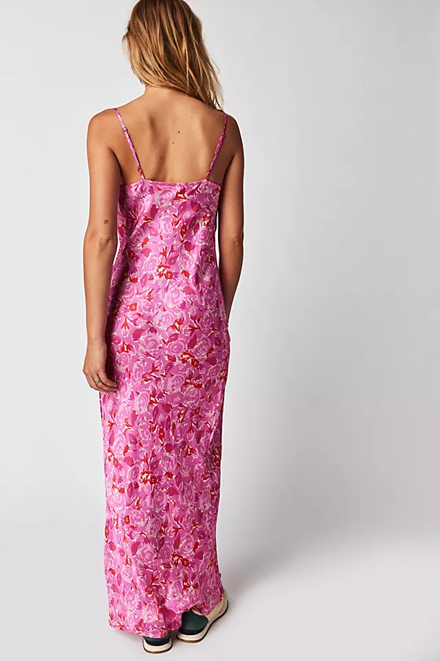 Spell Islamorada Bias Strappy Maxi Dress Canyon Rose