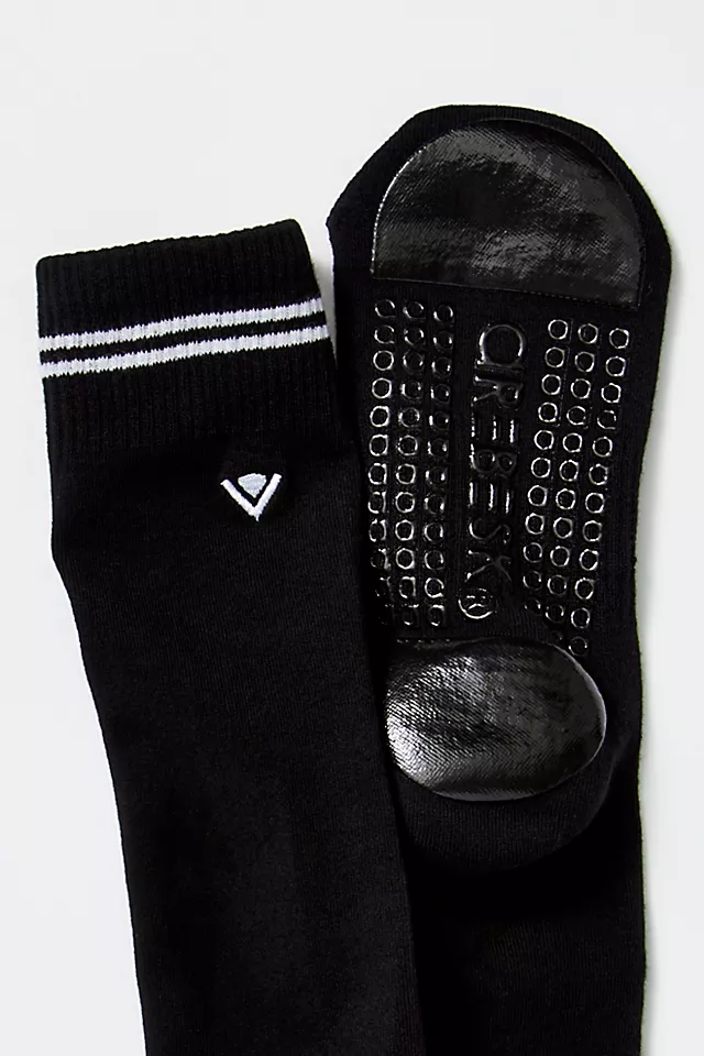 Classic Knee High Grip Socks Black