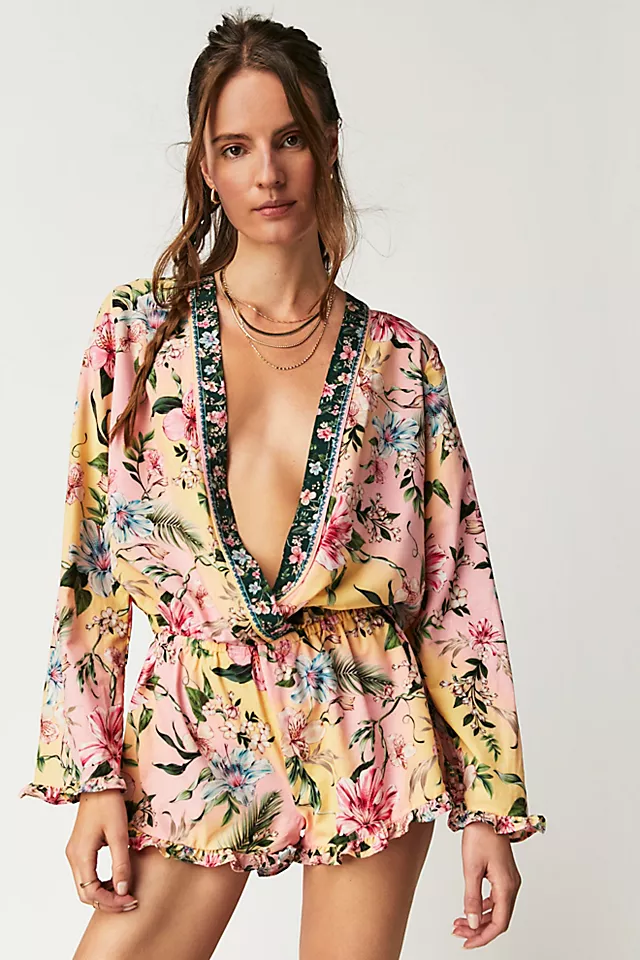 Agua Bendita Larissa Romper Floral