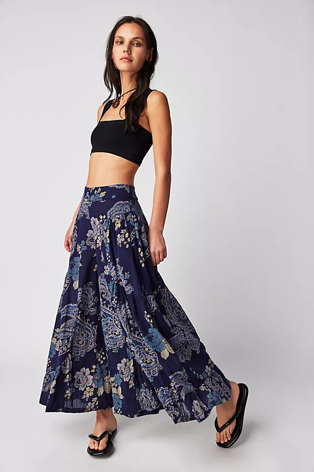 Dawn On Me Wide-Leg Pants Navy Combo
