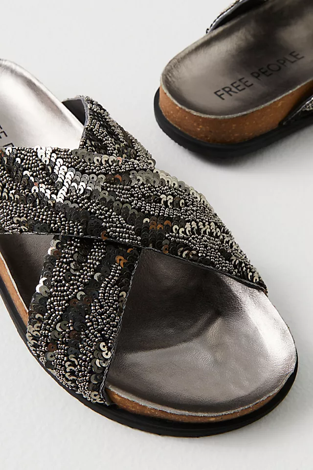 Moon Child Embellished Sandals Black Combo