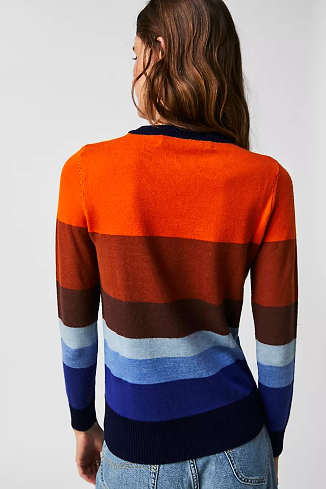 California Dreamin Sweater Orange Multi