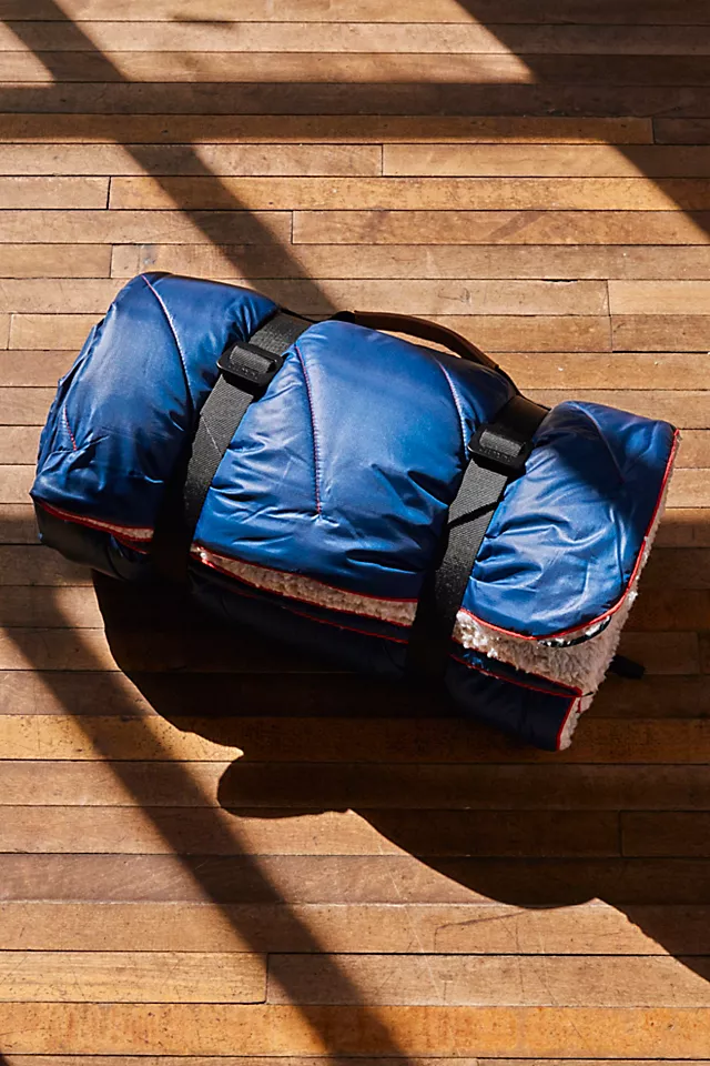 RUMPL Sherpa Puffy Blanket Deepwater