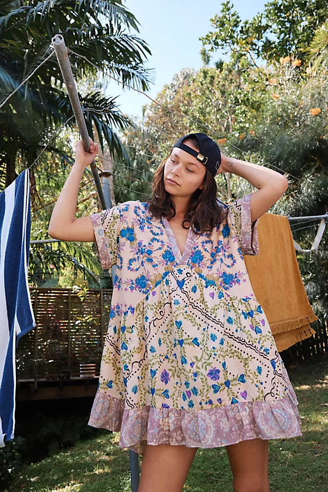 Printed Agnes Dress Blush Combo