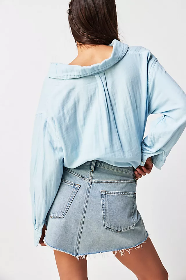 AGOLDE Parker Angled Hem Skirt Entrance