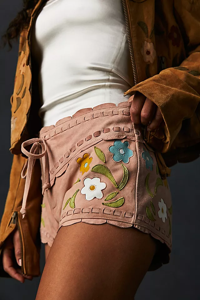 Bali Honeybuzz Suede Shorts Sorbet