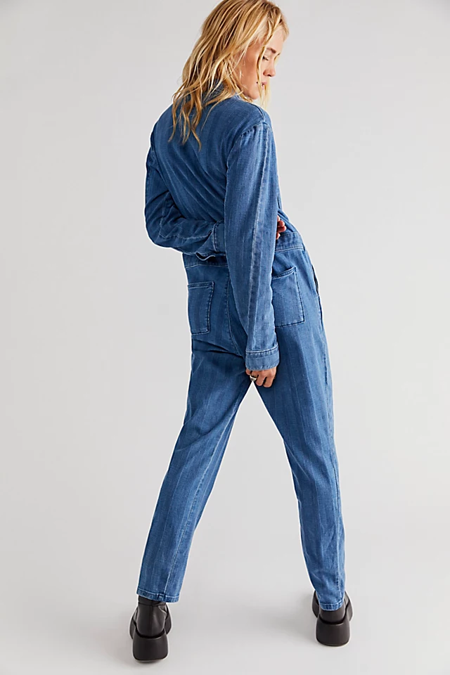 Lee Pinstripe Union Coverall Shadow Stripe