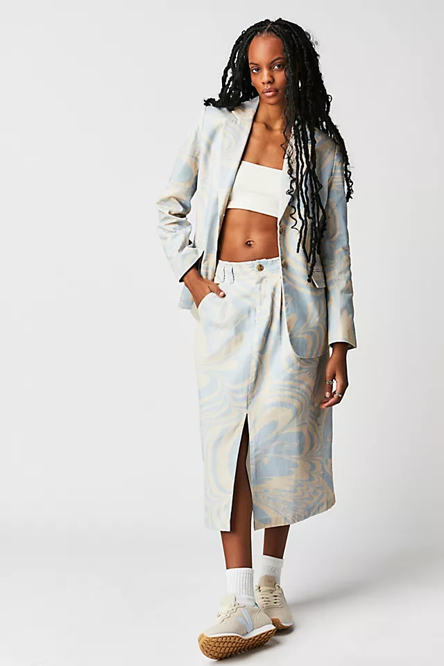 Bidran Suit Set Sky Print