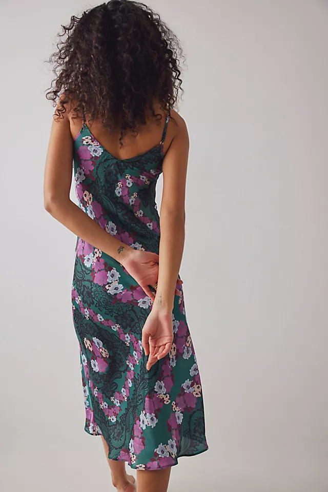 Right This Way Printed Bias Slip Green Combo