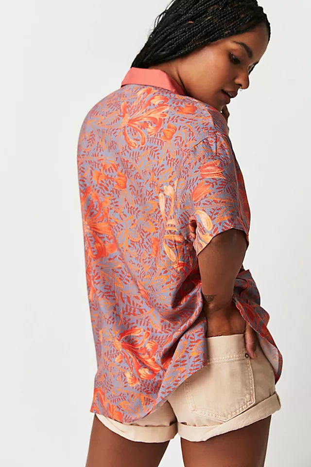 Jen's Pirate Booty Garden Party Helia Button Down Oolong