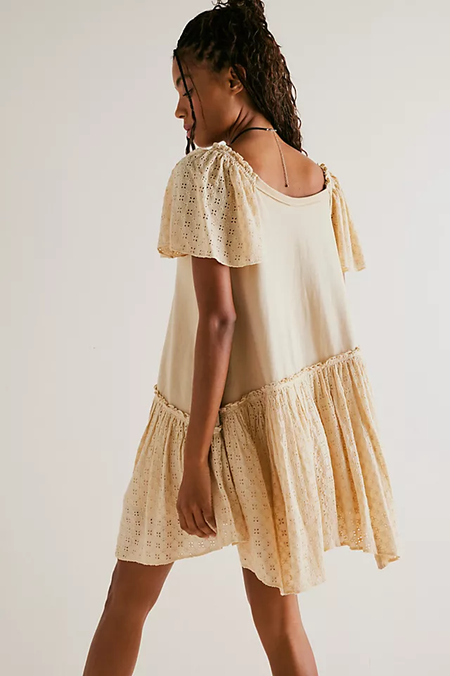 Wanderlust Mini Dress Mother Of Pearl