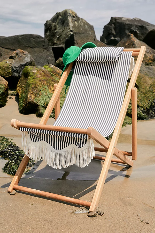 Premium Sling Chair Lauren's Navy Stripe