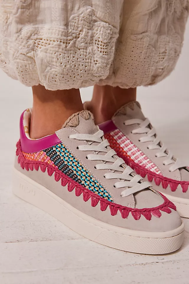Mou Noa Sneakers Chalk / Fuchsia