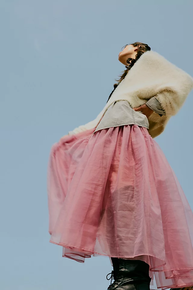 Anne Tulle Skirt Dusty Rose