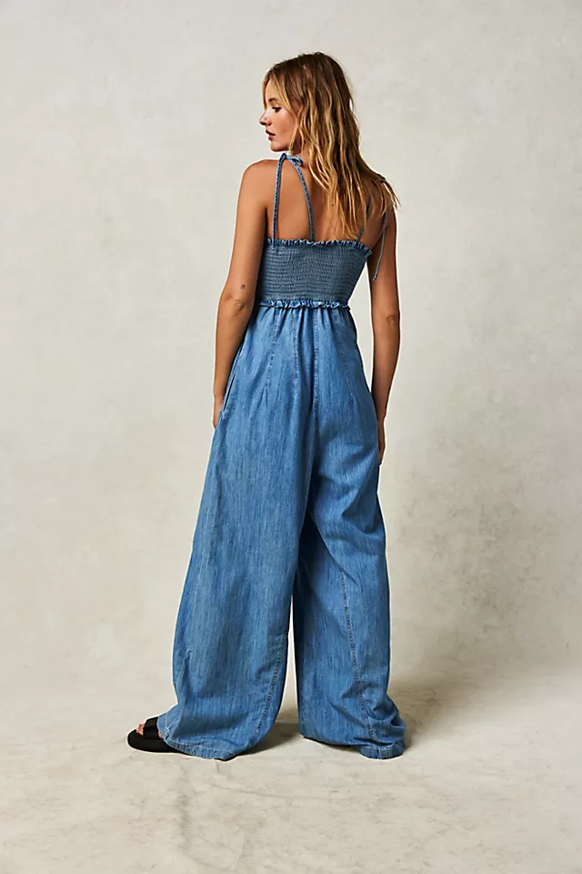 Easy Does It Jumpsuit Eternally Blue