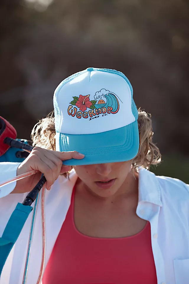 North Shore Trucker Hat Sky Blue