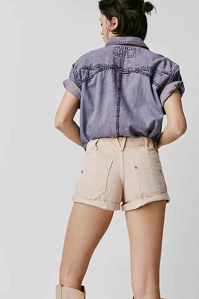 Beginner's Luck Slouch Shorts Desert Pink