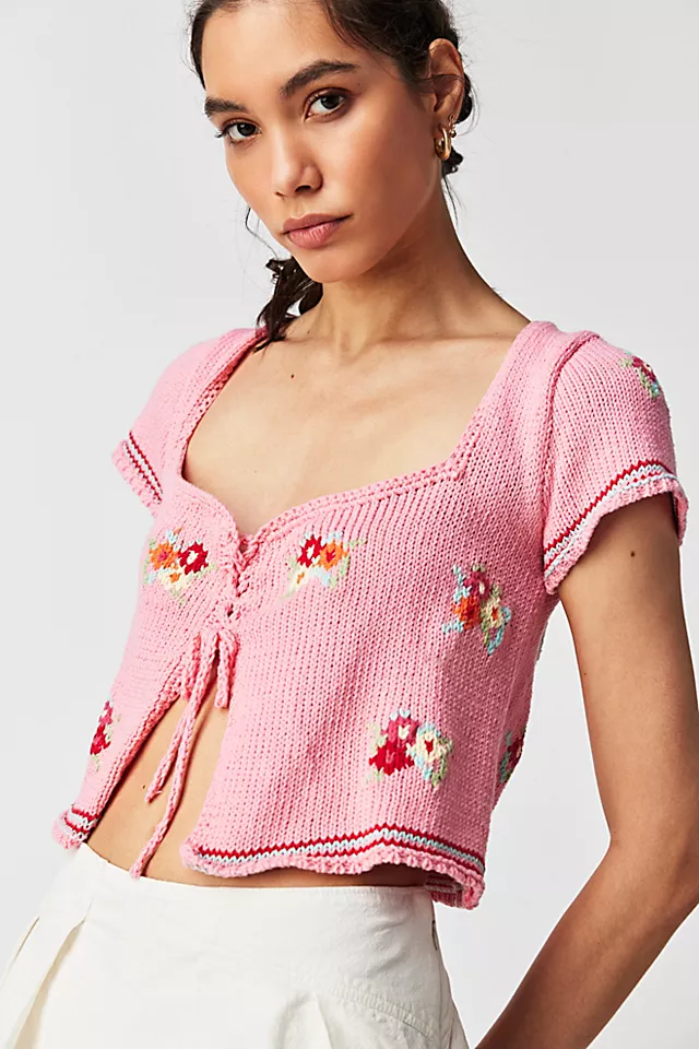 Tach Makina Knitted Top Pink