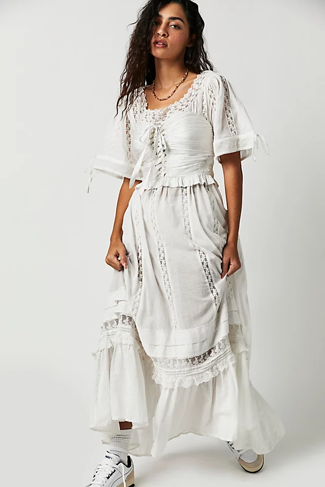 Mirabelle Maxi Dress Snow White